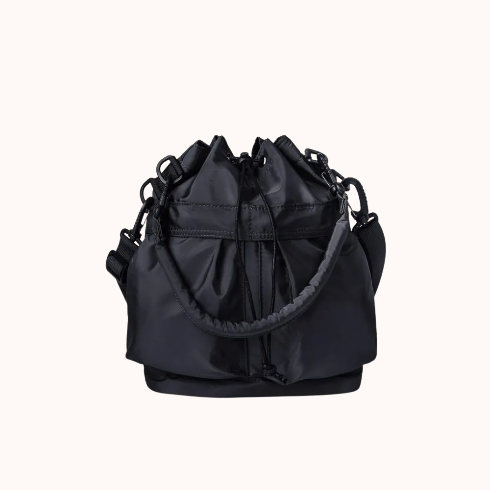 Bellance Vegan Leather Crossbody Bucket Bag