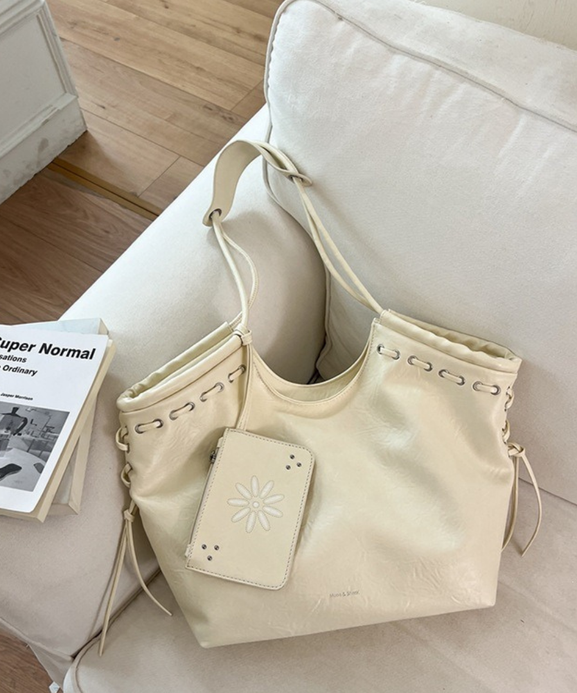 Bravelle Lace-Up Shoulder Bag