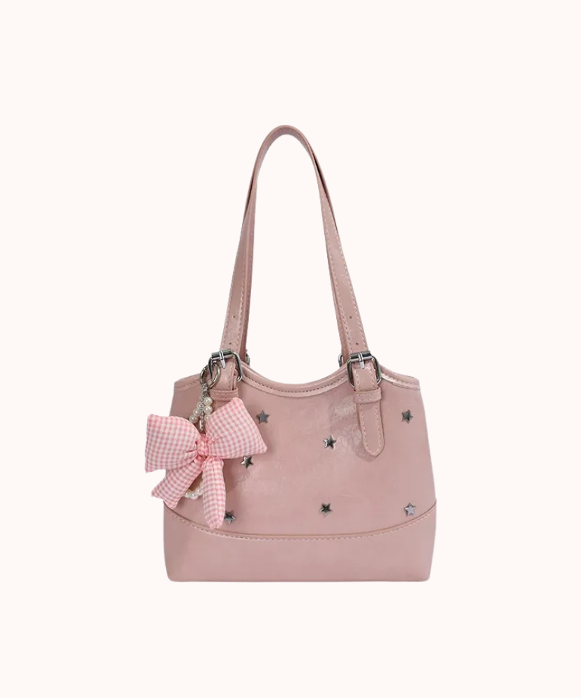 Perlisa Bow Charm Shoulder Bag