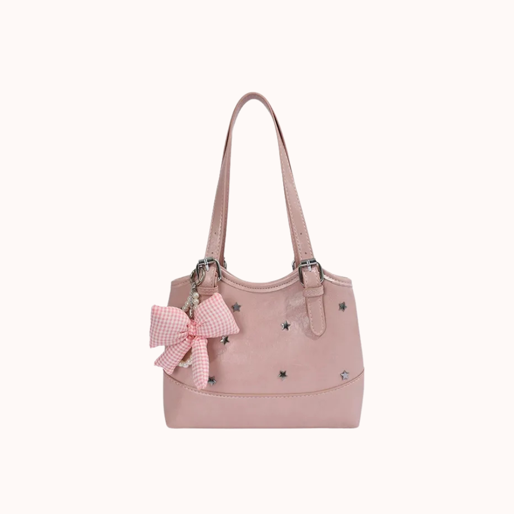 Perlisa Bow Charm Shoulder Bag