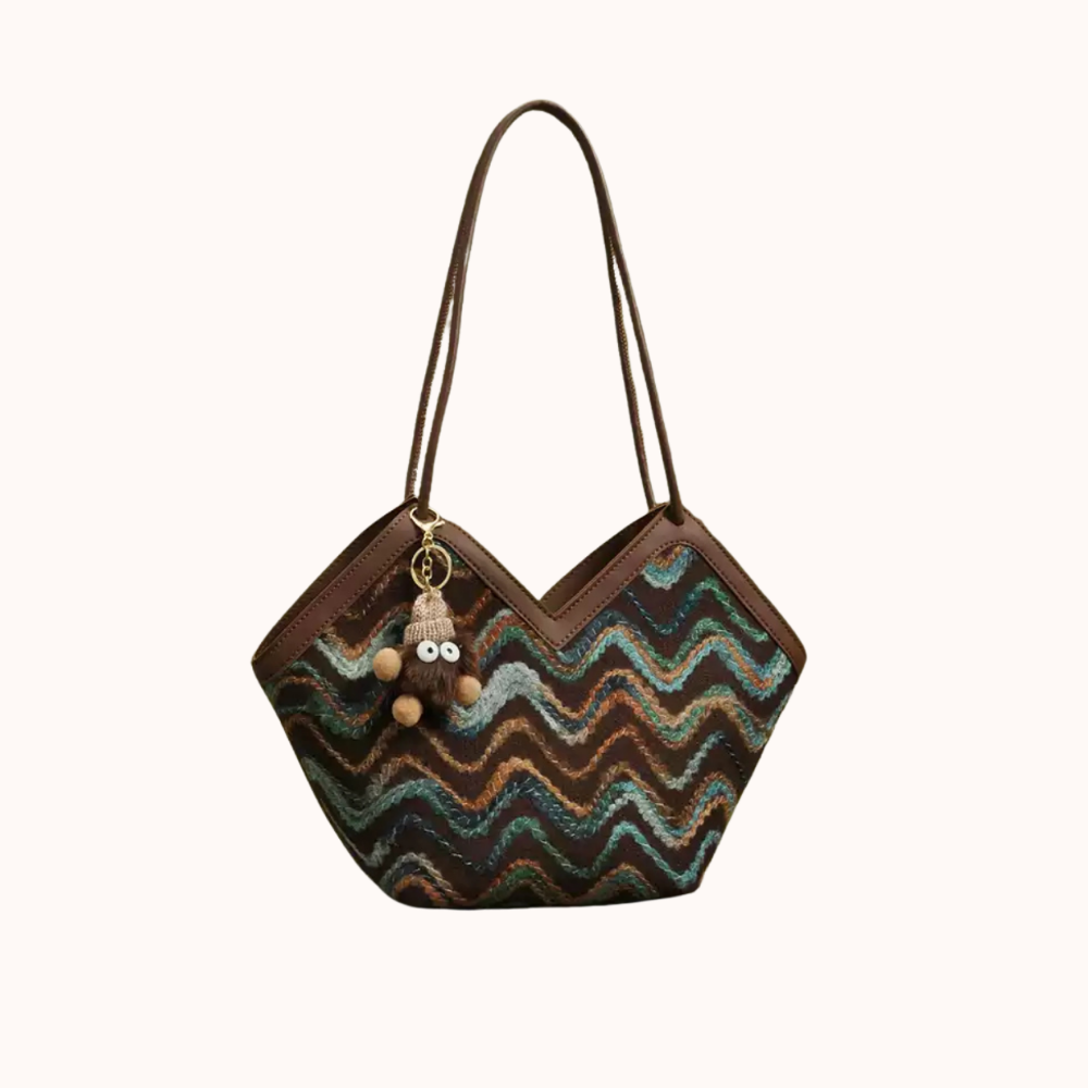 Délaine Woven Tote Bag