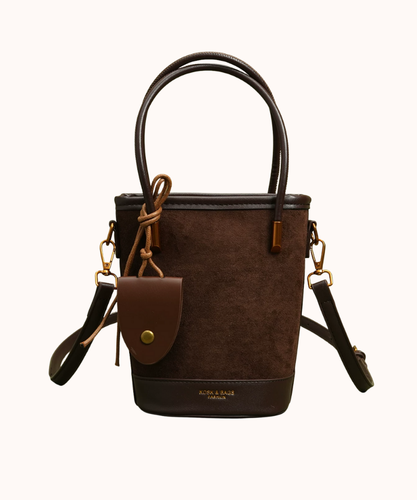 Évora Suede-Look Bucket Bag