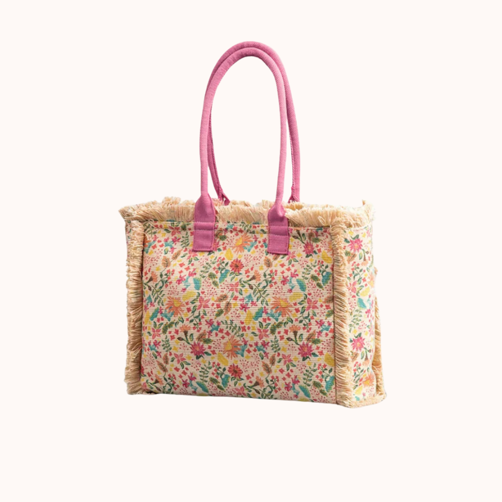 Flora Floral Print Tote Bag