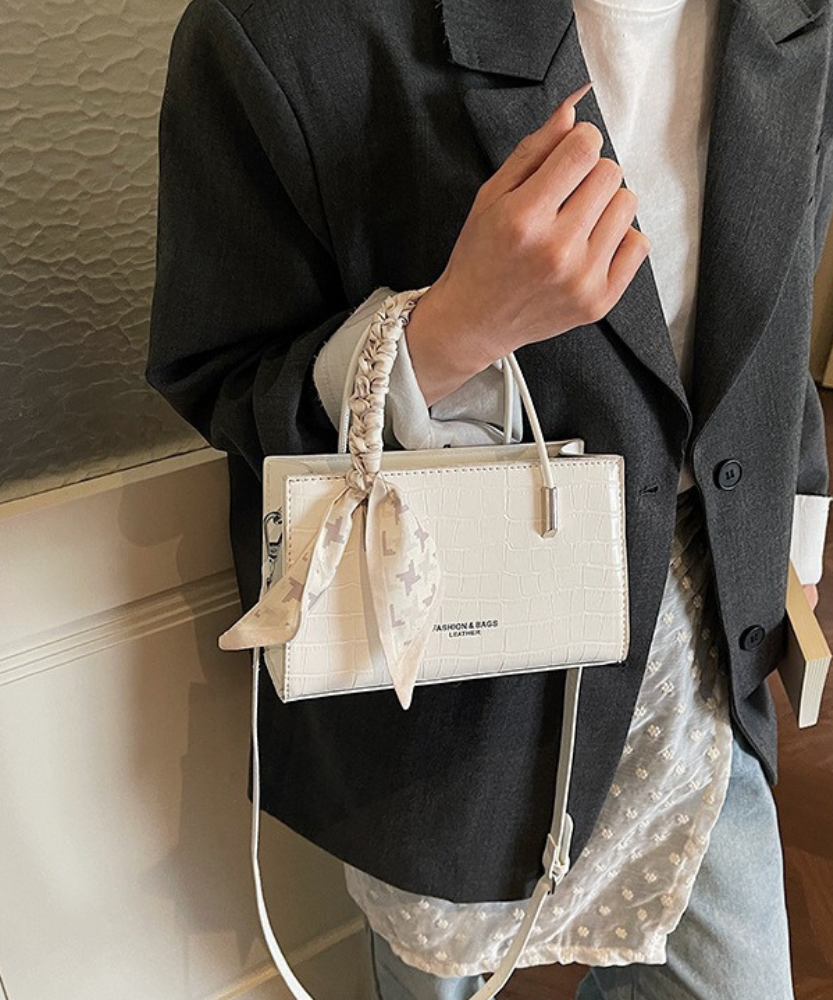 Novera Croc-Embossed Mini Shoulder Bag