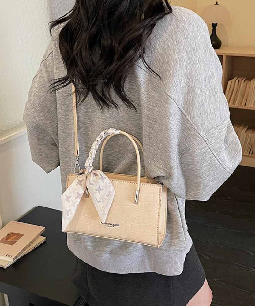 Novera Croc-Embossed Mini Shoulder Bag