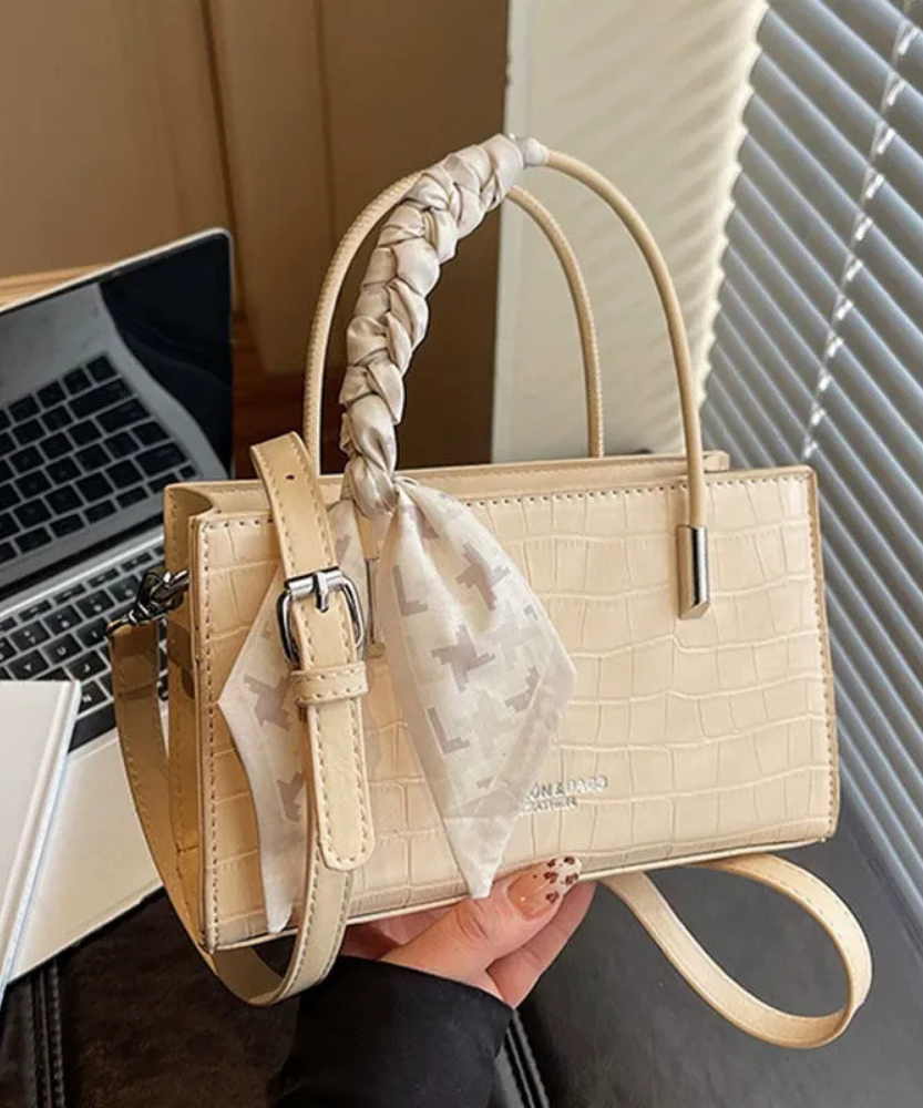 Novera Croc-Embossed Mini Shoulder Bag