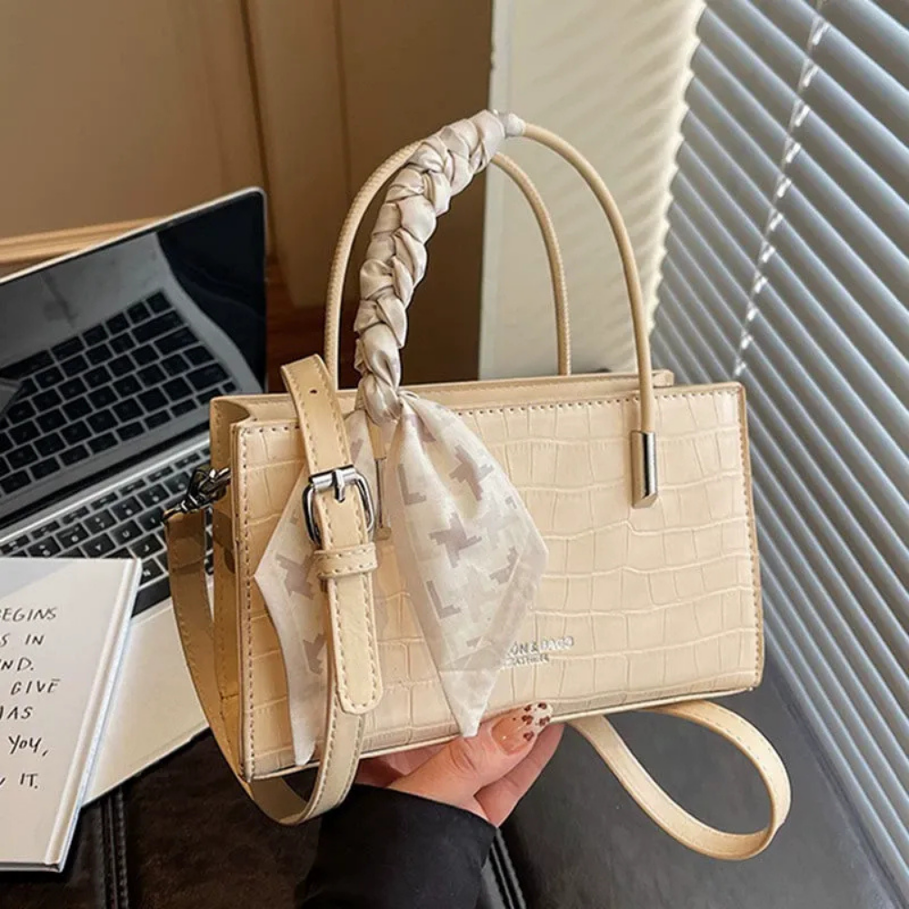 Novera Croc-Embossed Mini Shoulder Bag