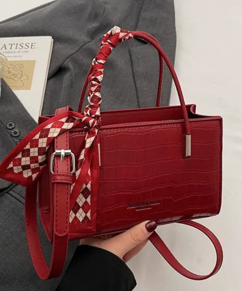 Novera Croc-Embossed Mini Shoulder Bag