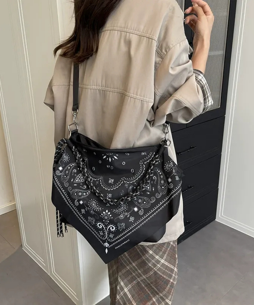 Noctelle Bandana Print Shoulder Bag
