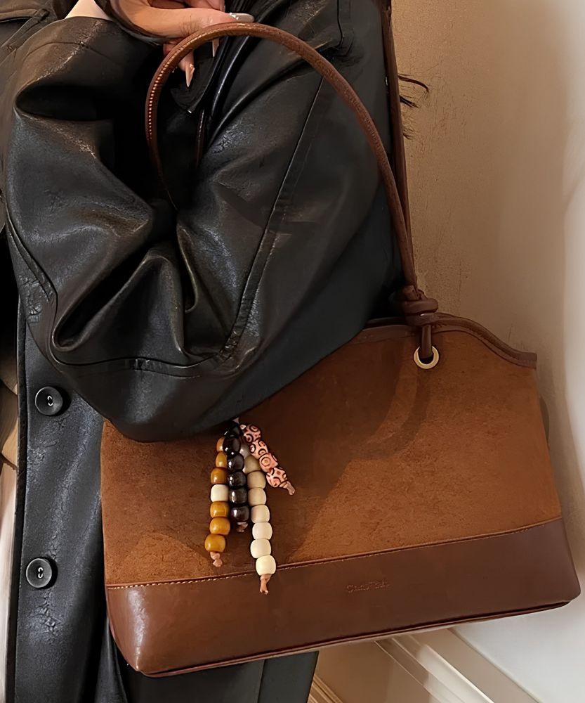 Zeref Textured Shoulder Bag
