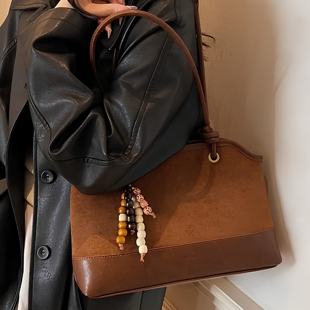 Zeref Textured Shoulder Bag