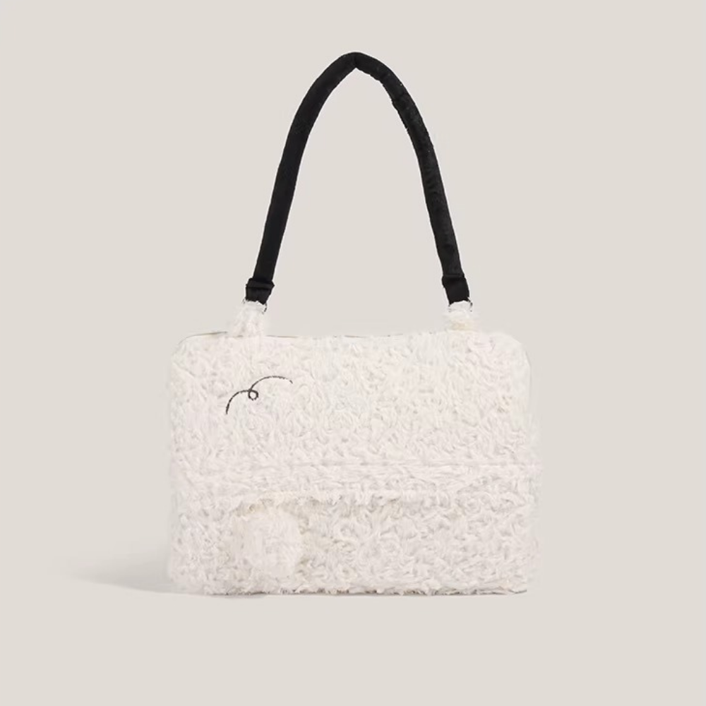 Mielune Plush Sheep Shoulder Bag