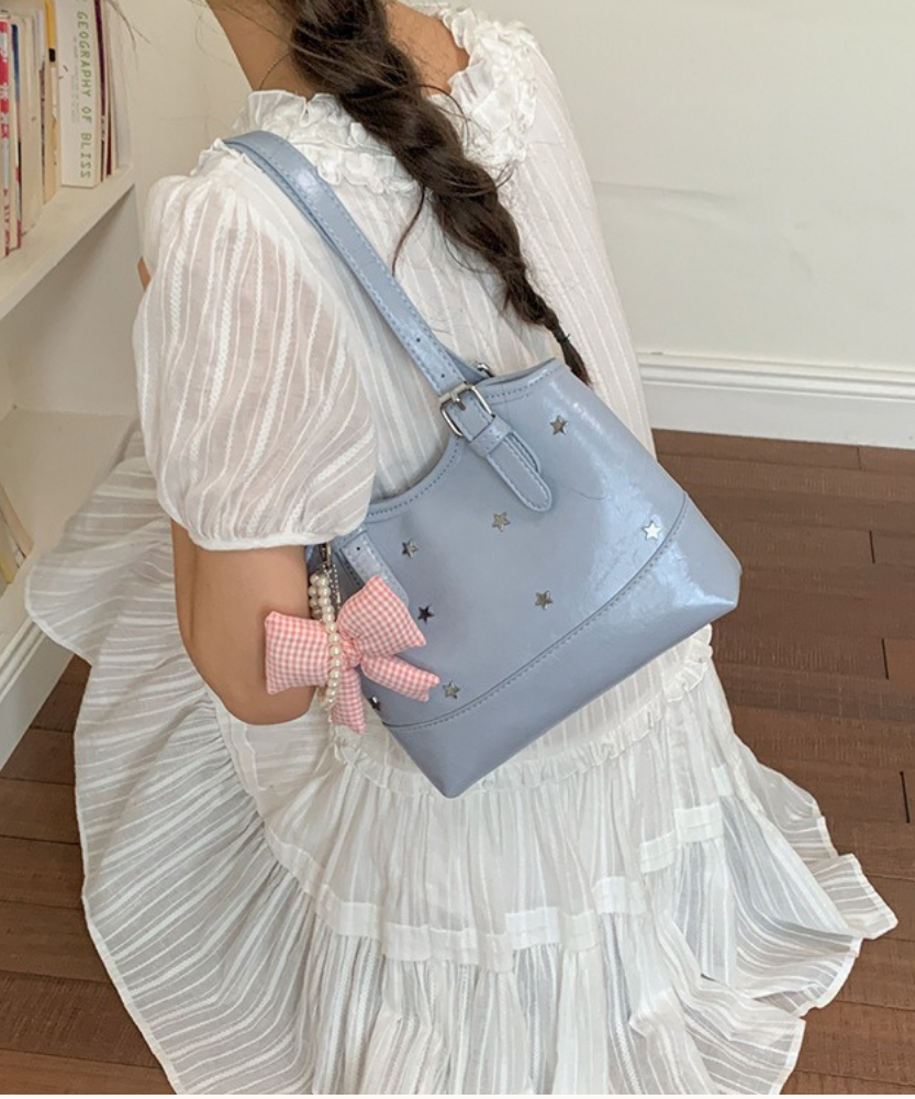 Perlisa Bow Charm Shoulder Bag
