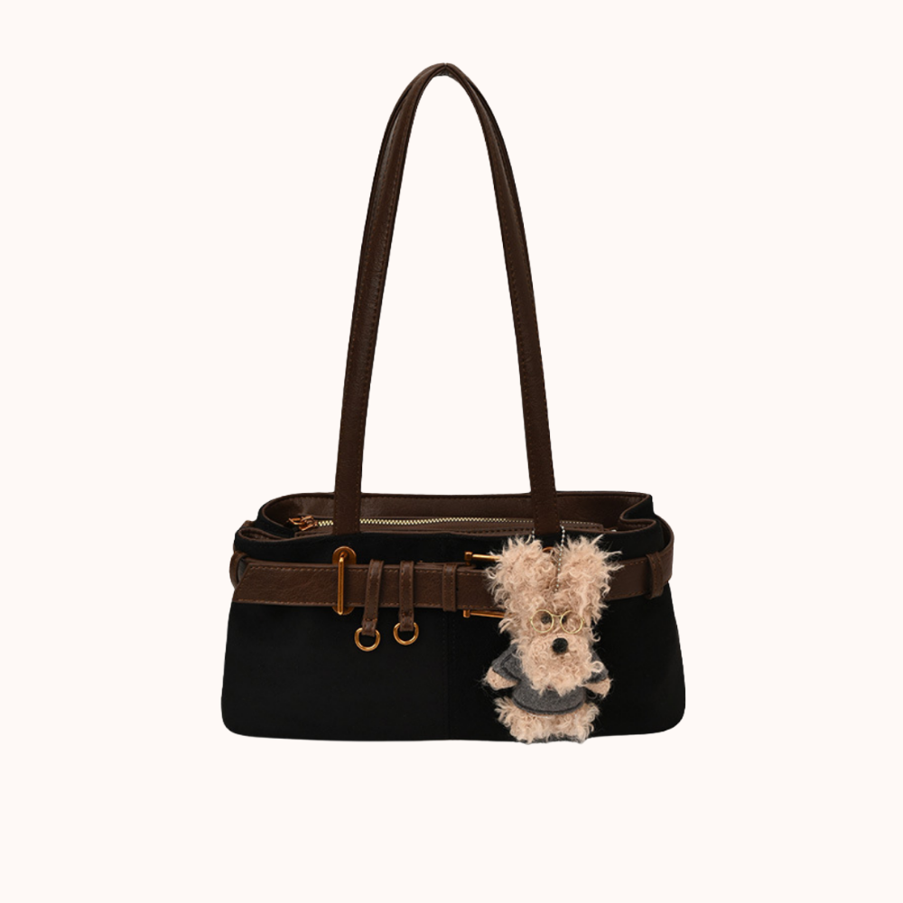 Lunéa Cat Charm Shoulder Bag