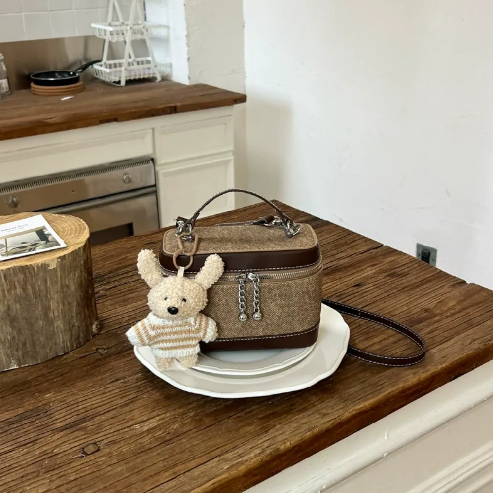 Leporia Bunny Charm Mini Handbag