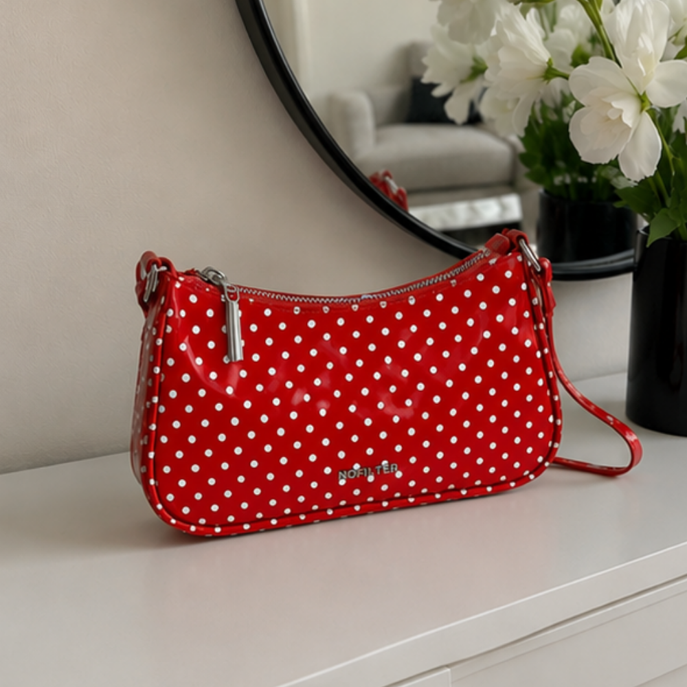Rubiena Polka Dot Shoulder Bag