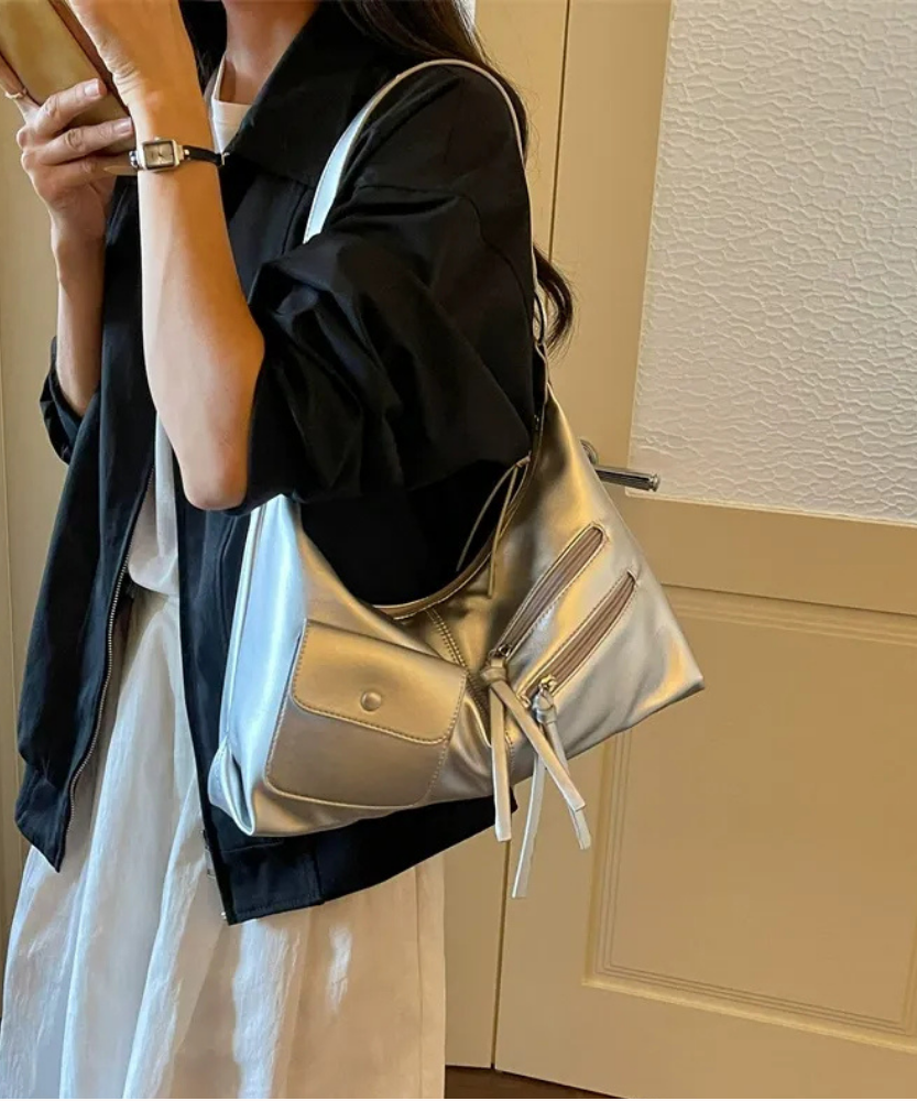 Tazielle Zip Pocket Shoulder Bag