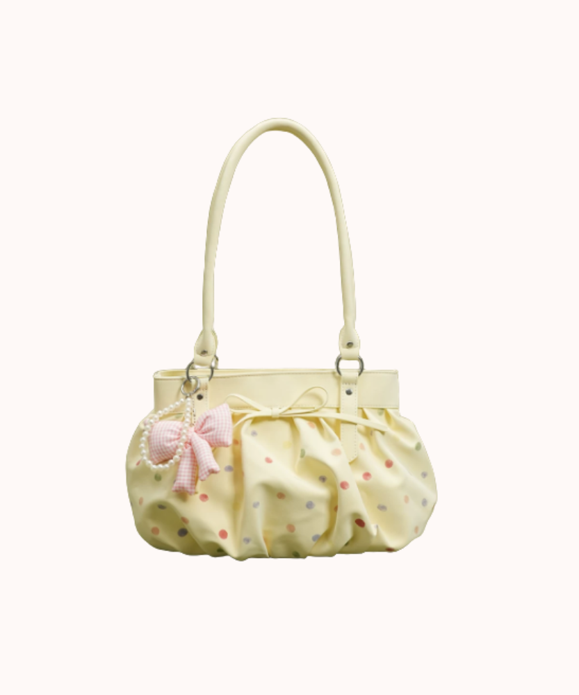 Caspina Polka Dot Shoulder Bag