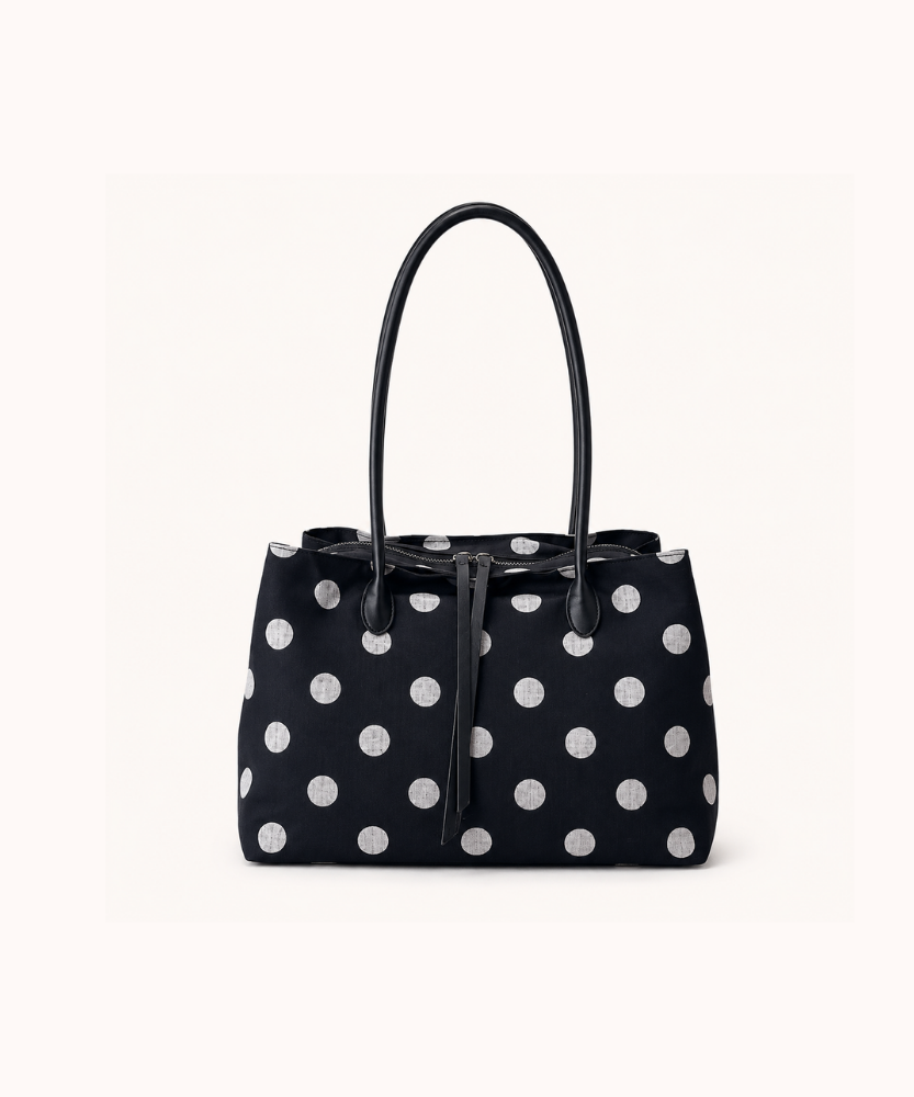Perlina Polka Dot Tote Bag