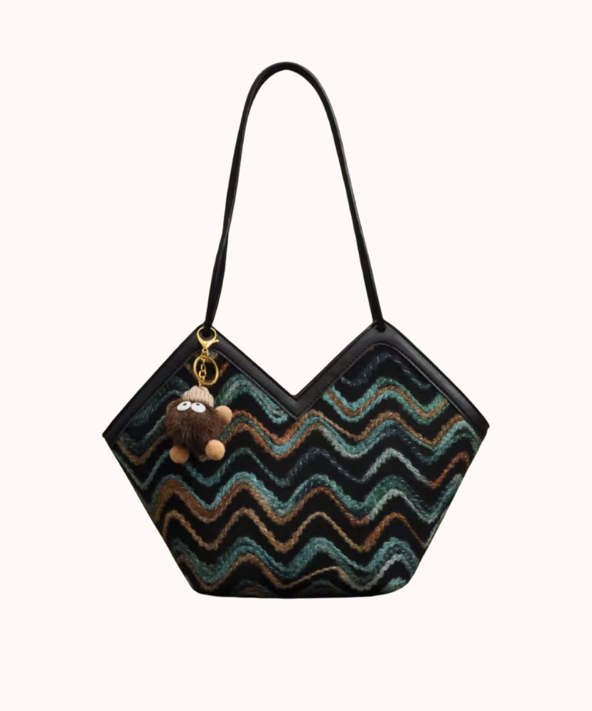 Délaine Woven Tote Bag