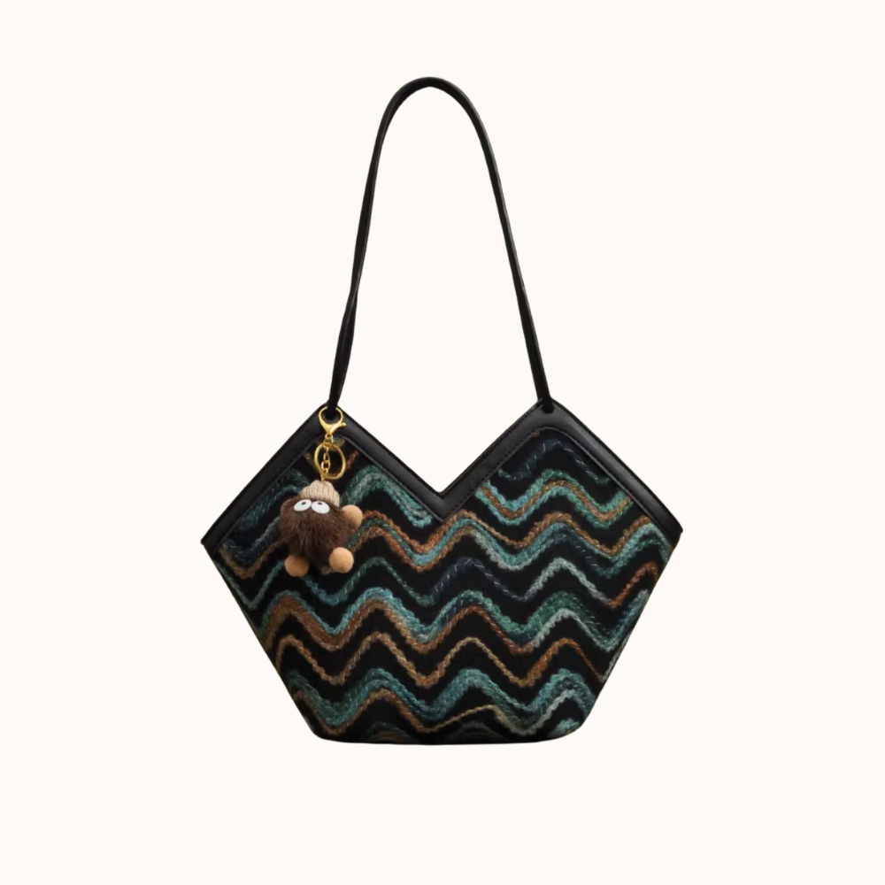 Délaine Woven Tote Bag