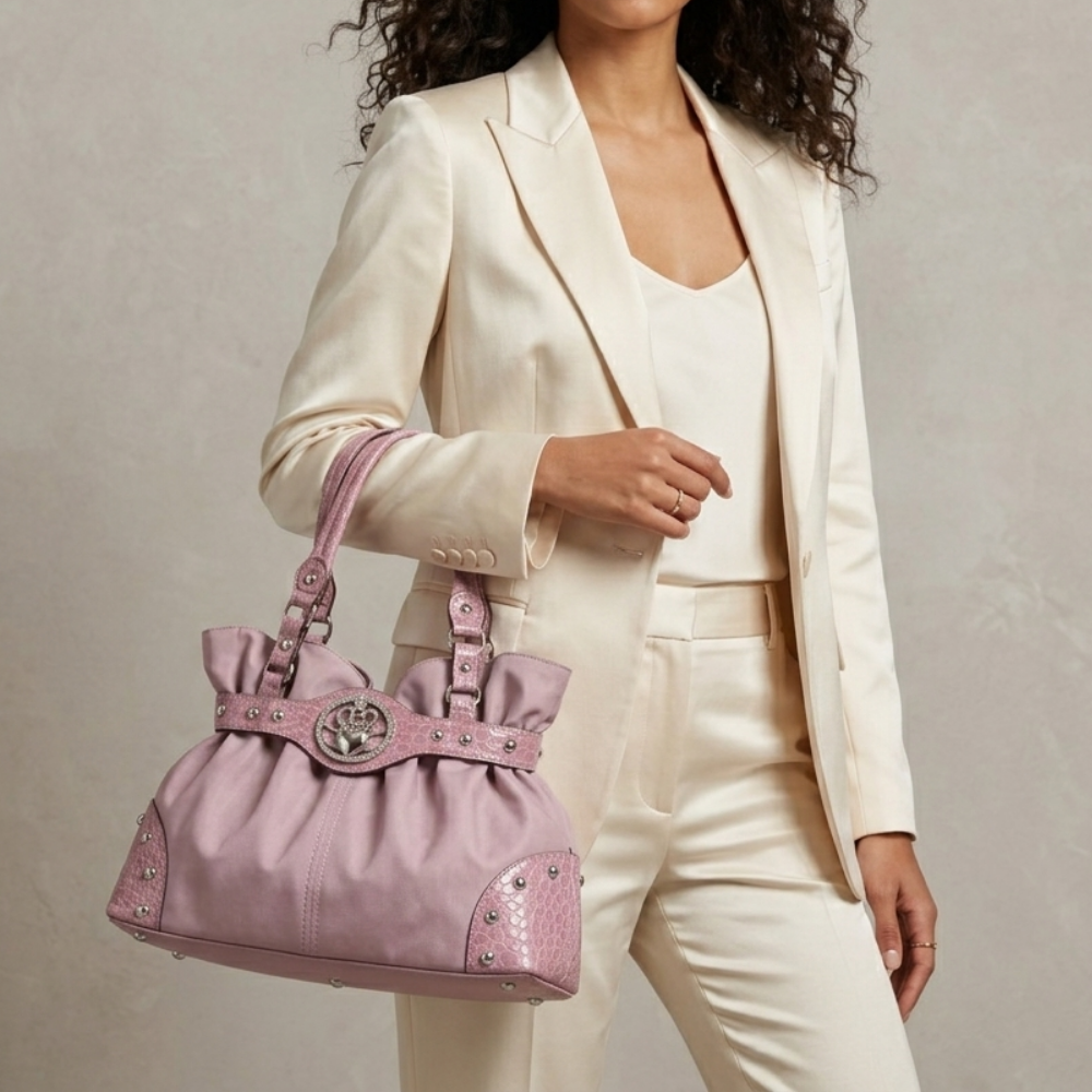 Tivana Ruched Shoulder Bag