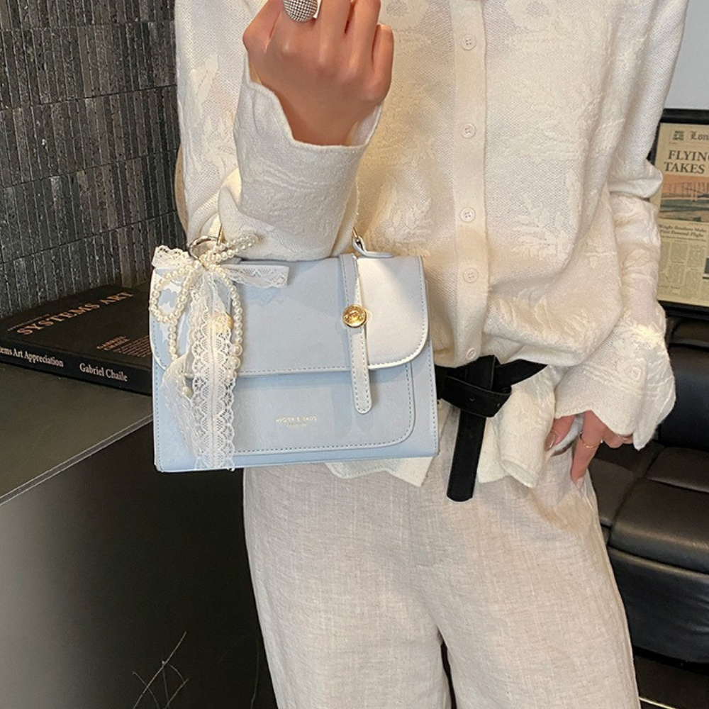 Vessara Top Handle Flap Bag