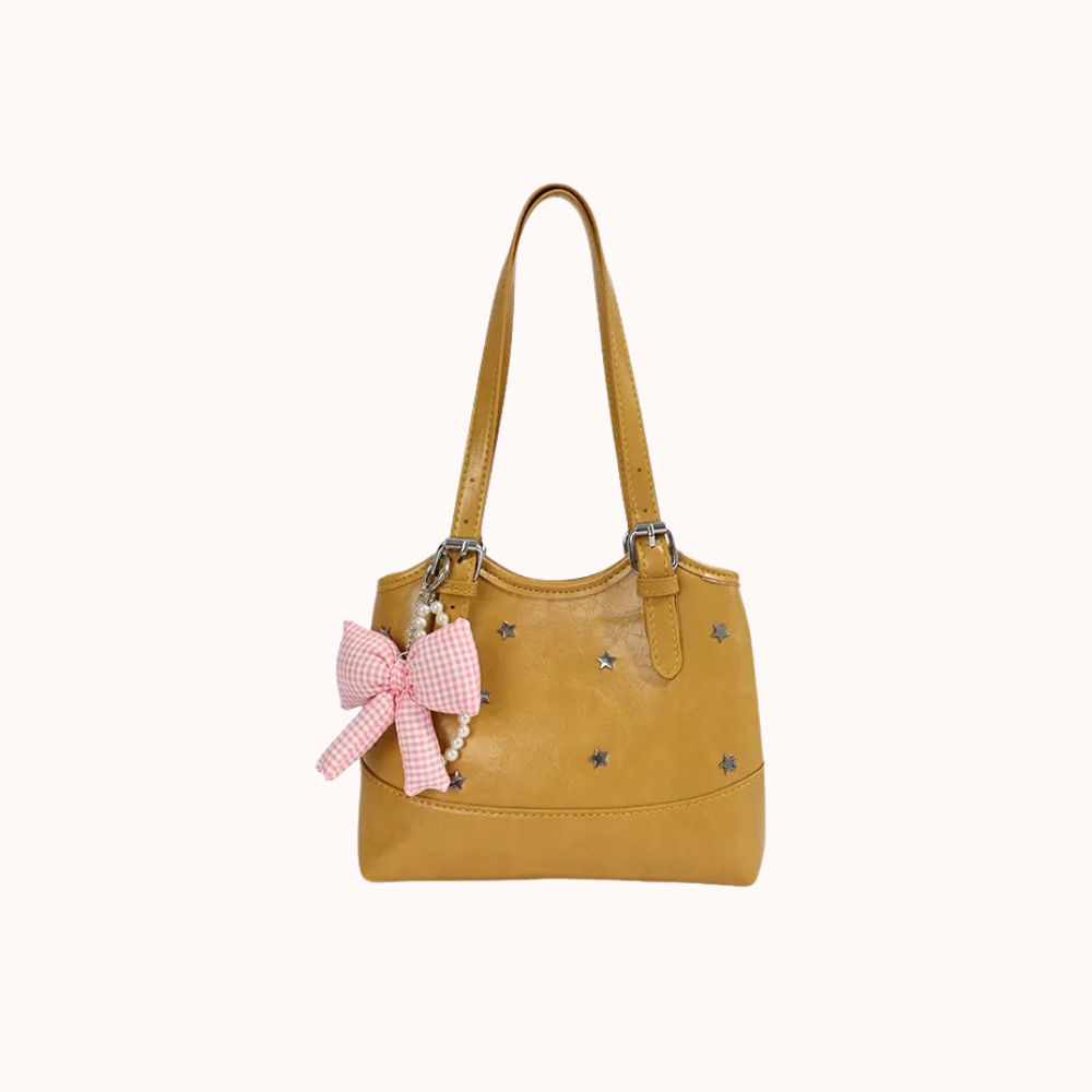 Perlisa Bow Charm Shoulder Bag