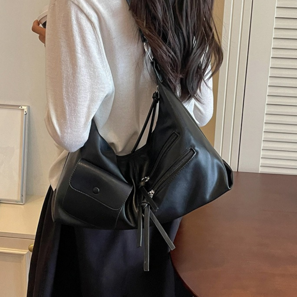 Tazielle Zip Pocket Shoulder Bag