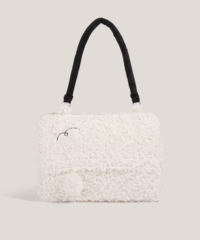 Mielune Plush Sheep Shoulder Bag