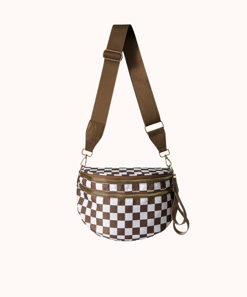 Valla Checkered Crossbody Bag