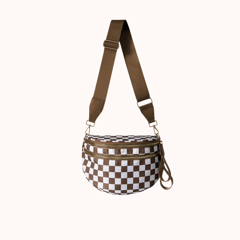 Valla Checkered Crossbody Bag