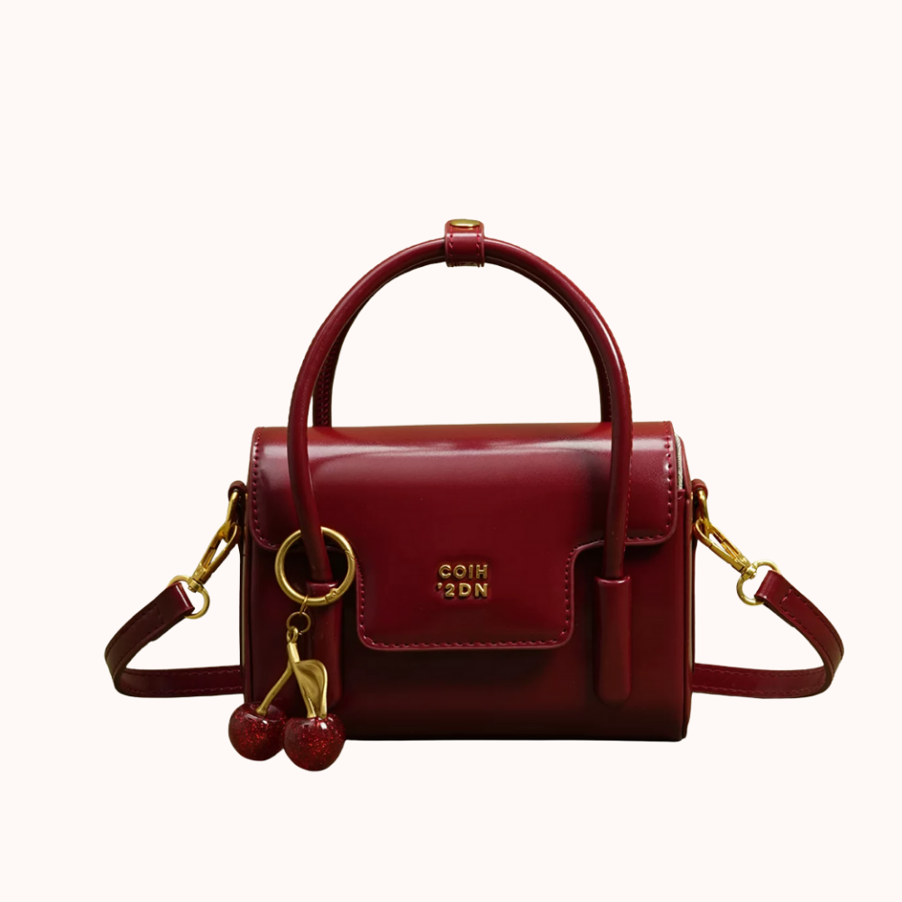 Cerise Cherry Charm Mini Handbag