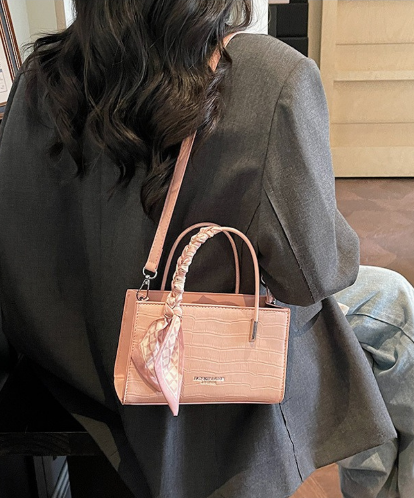 Novera Croc-Embossed Mini Shoulder Bag