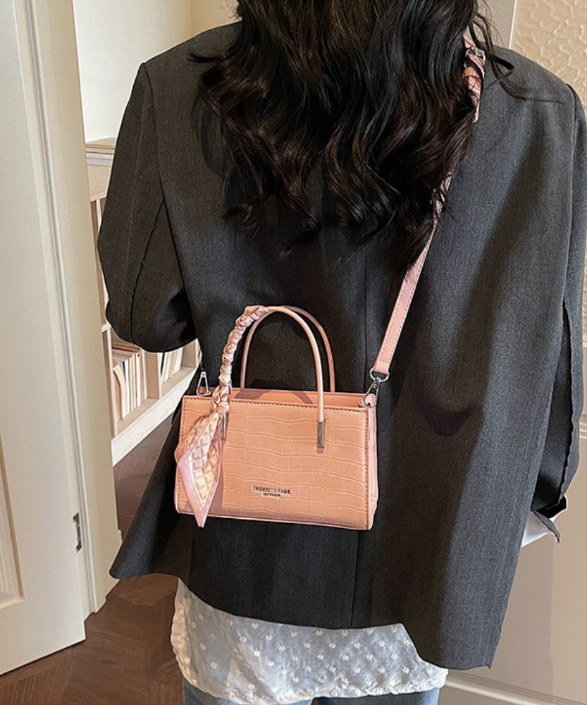 Novera Croc-Embossed Mini Shoulder Bag