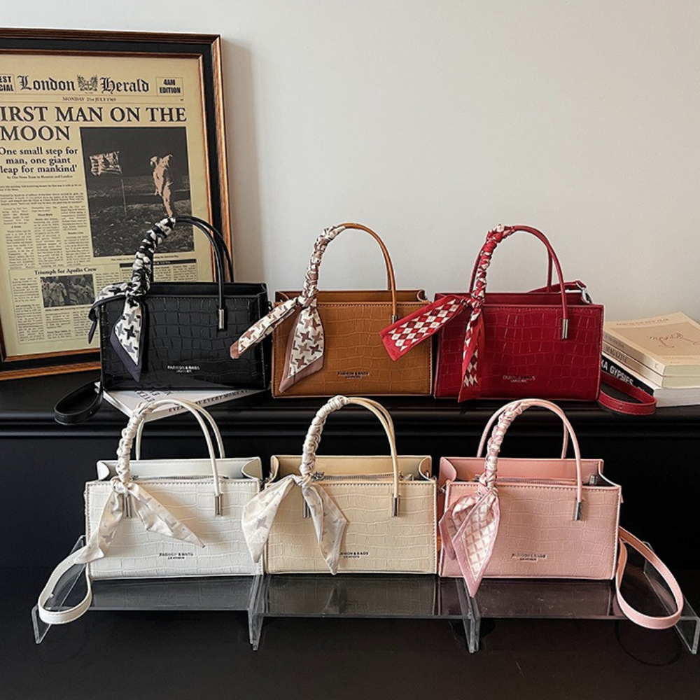 Novera Croc-Embossed Mini Shoulder Bag