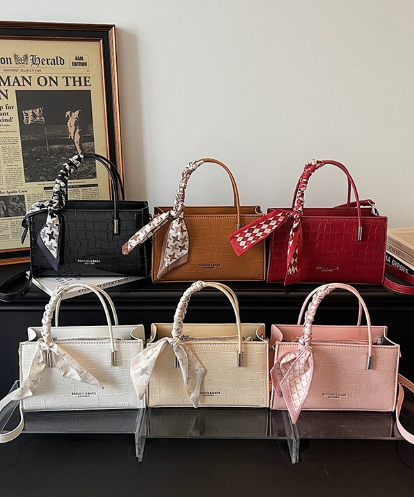 Novera Croc-Embossed Mini Shoulder Bag