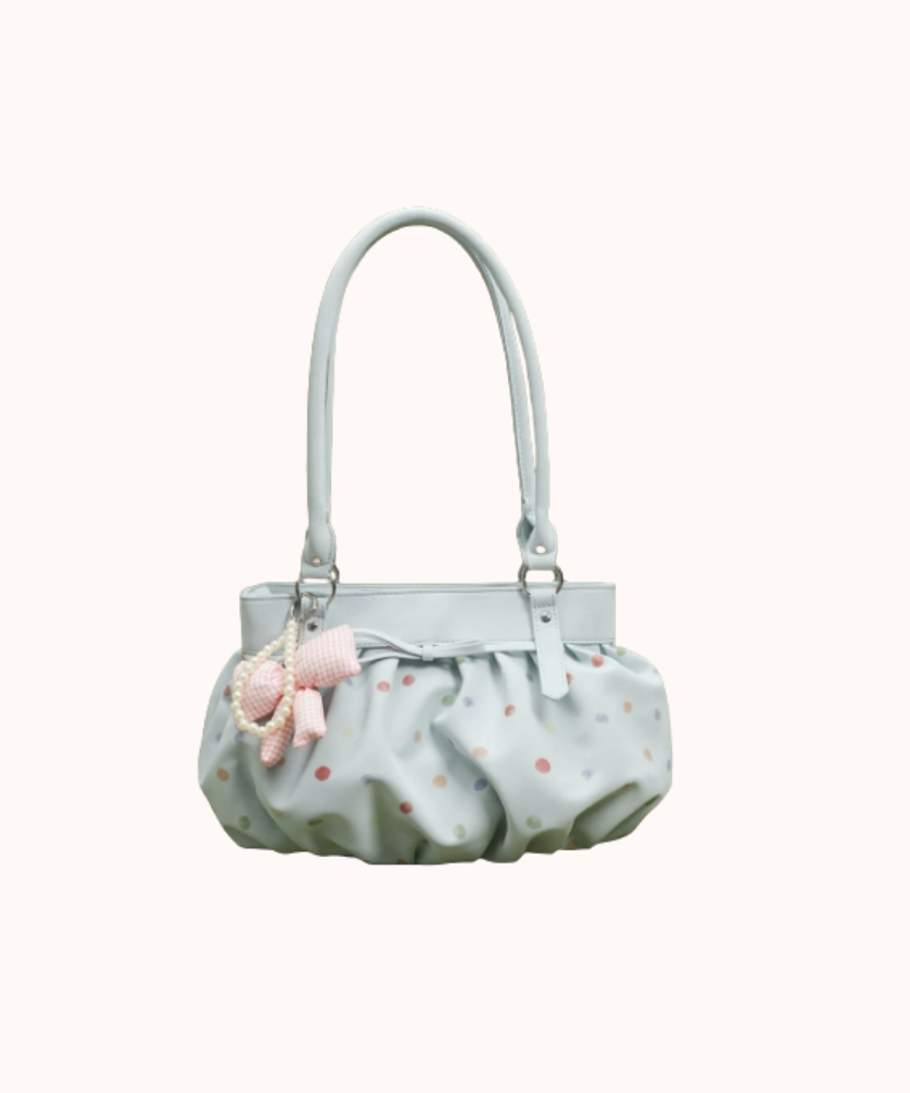Caspina Polka Dot Shoulder Bag