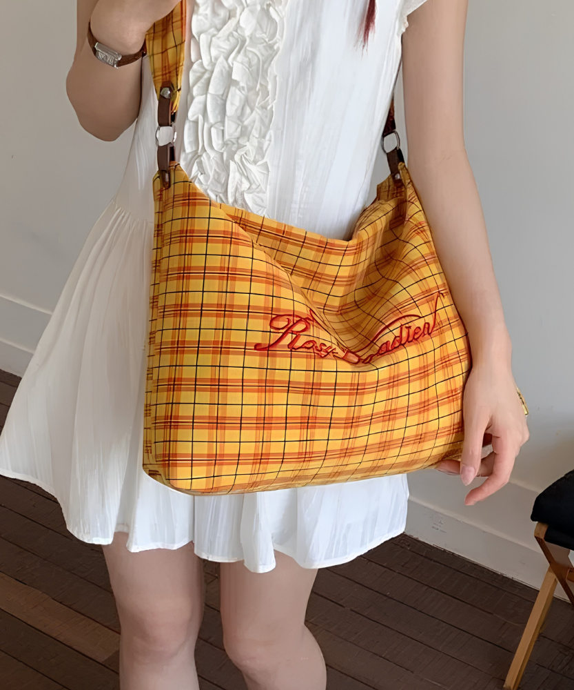Givrelle Plaid Shoulder Bag