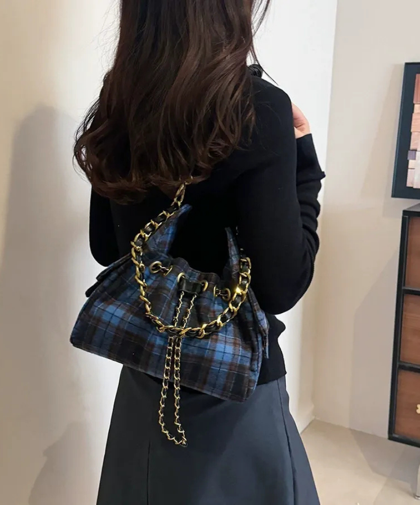 Edmée Chain Drawstring Shoulder Bag