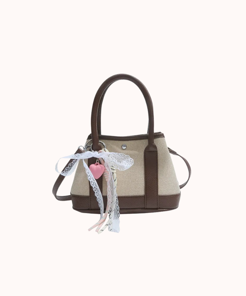 Liorvane Lace Charm Mini Handbag