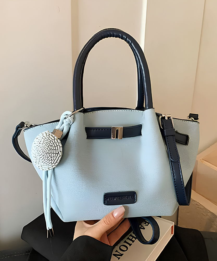Dovela Contrast-Trim Mini Handbag