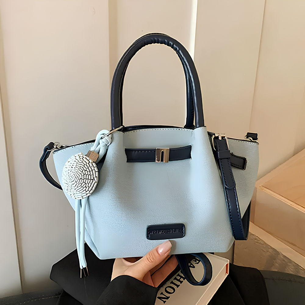 Dovela Contrast-Trim Mini Handbag