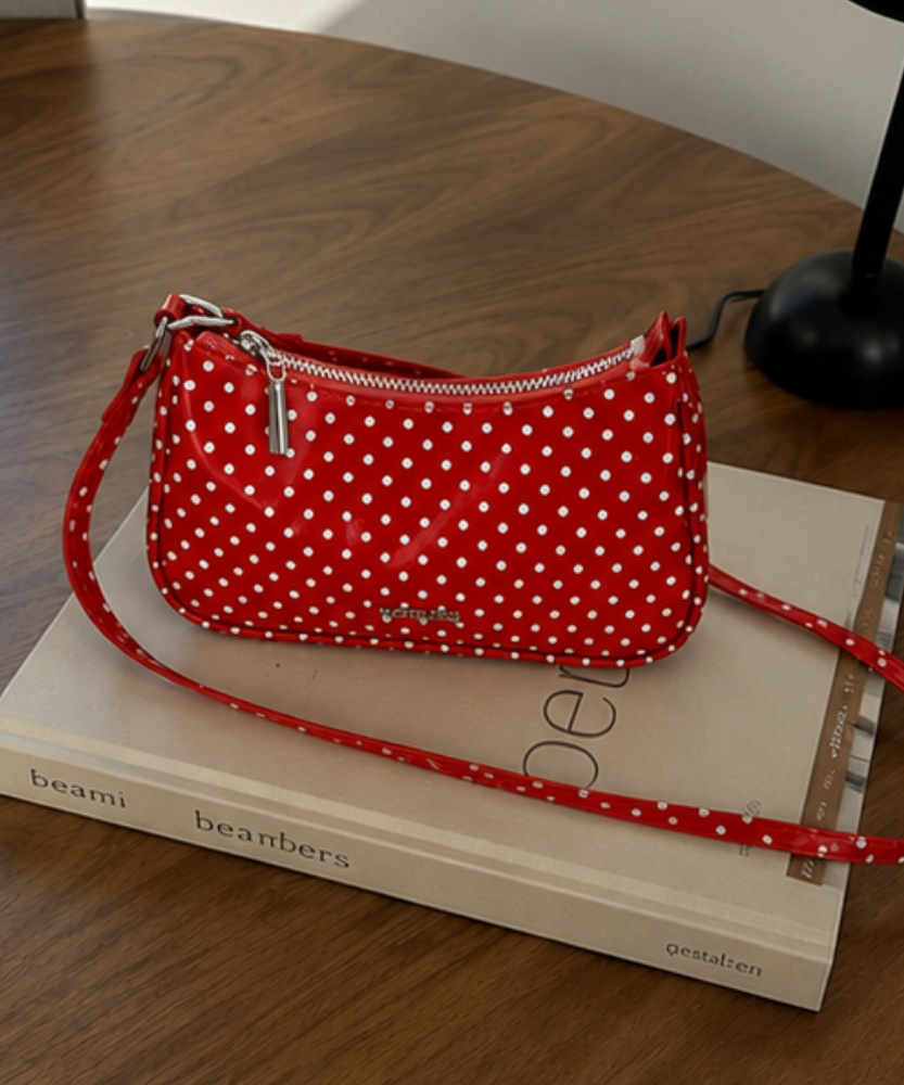 Rubiena Polka Dot Shoulder Bag