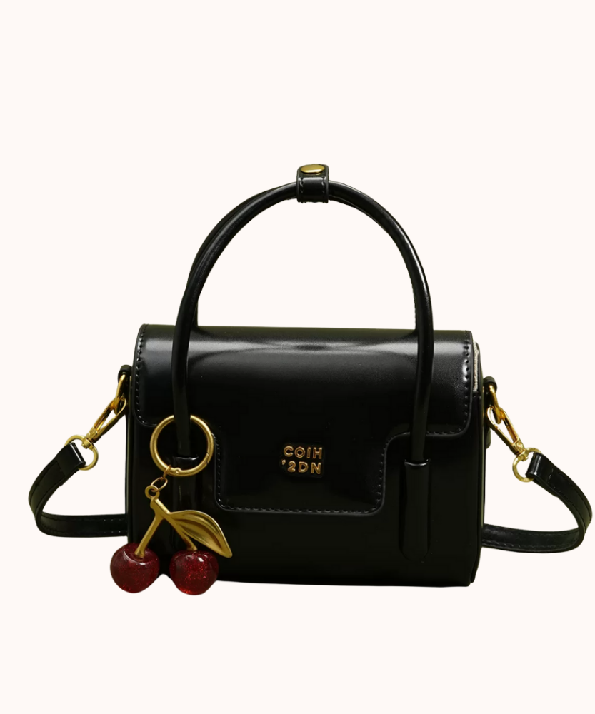 Cerise Cherry Charm Mini Handbag