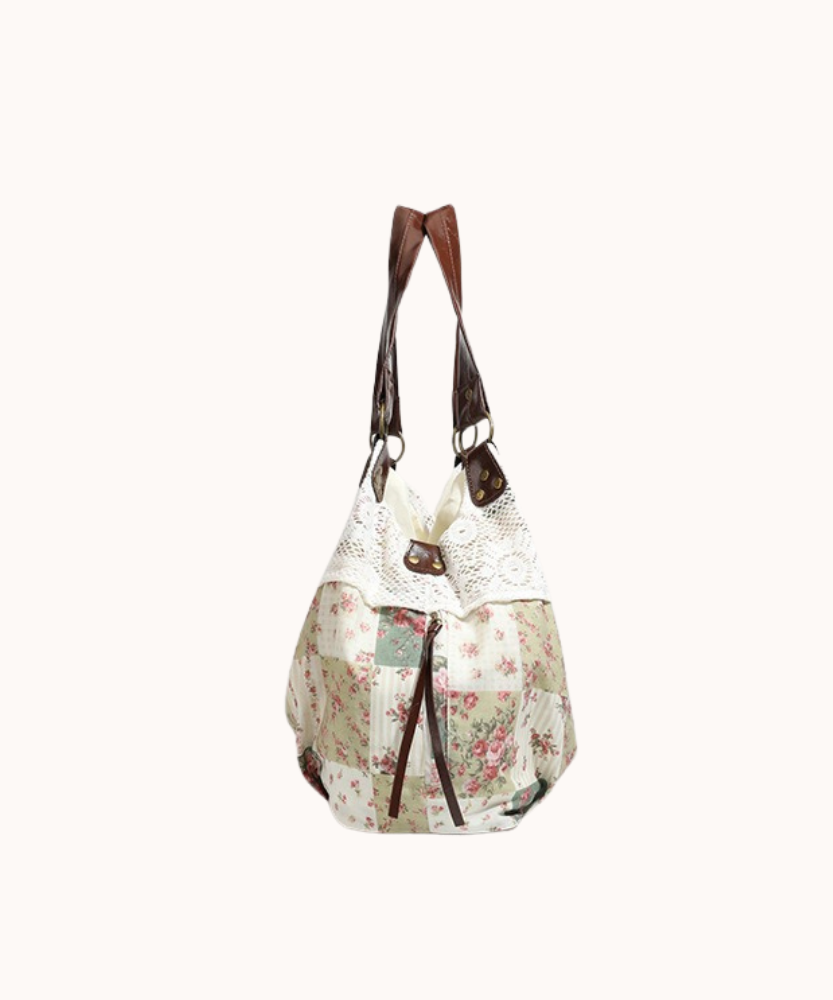 Olyra Lace-Trim Shoulder Bag