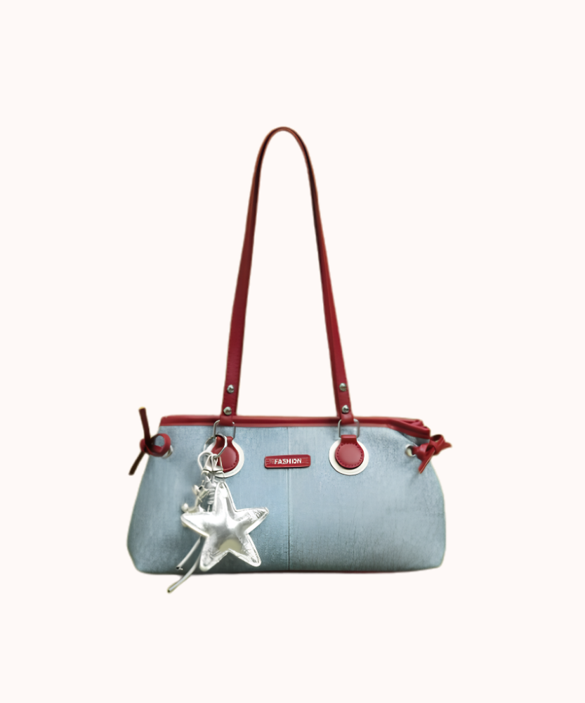 Avelora Contrast Strap Shoulder Bag