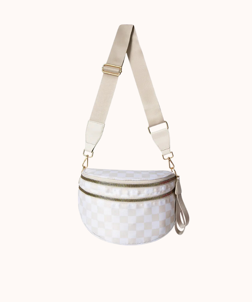 Valla Checkered Crossbody Bag