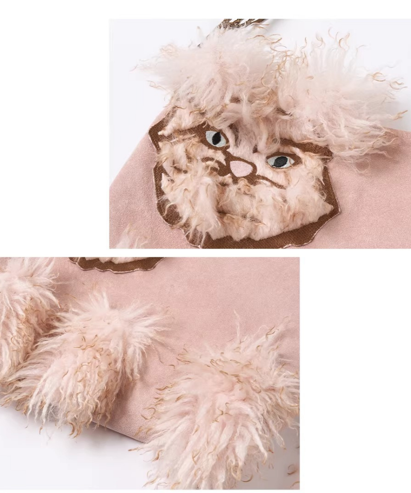 Félinea Faux Fur Cat Shoulder Bag
