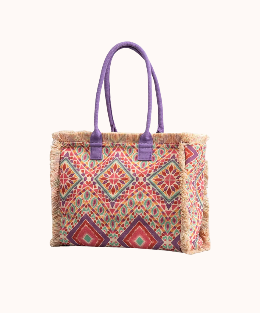 Flora Floral Print Tote Bag